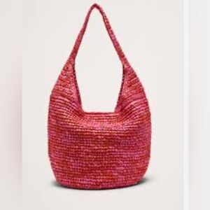 Banana Republic Pink Woven Shoulder Bag